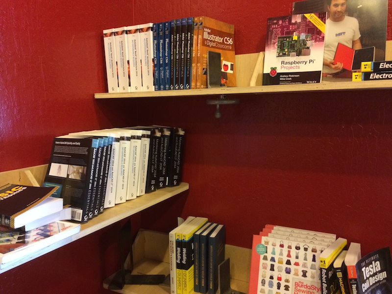 Picture of books to sell in TechShop